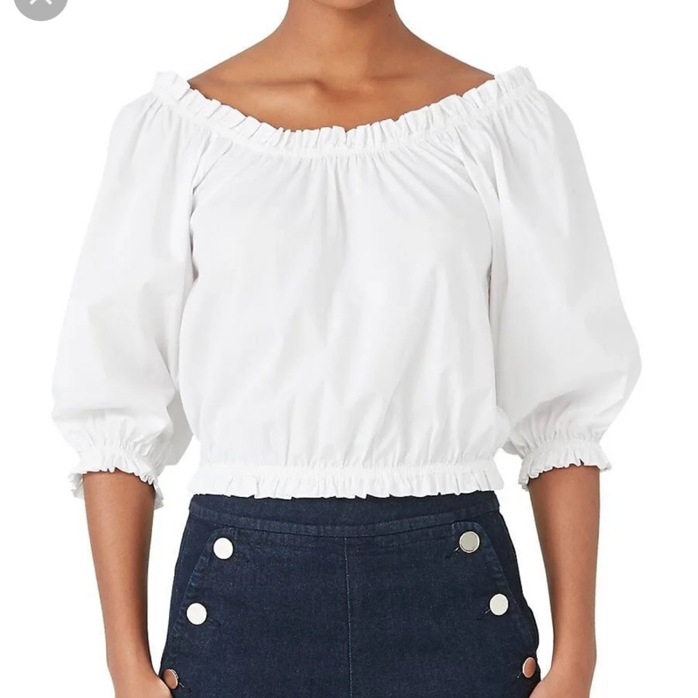 NWT Kate Spade white aperitif top L